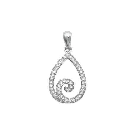 PENDENTIF ARGENT 925 RHODIE OZ MICROSERTI