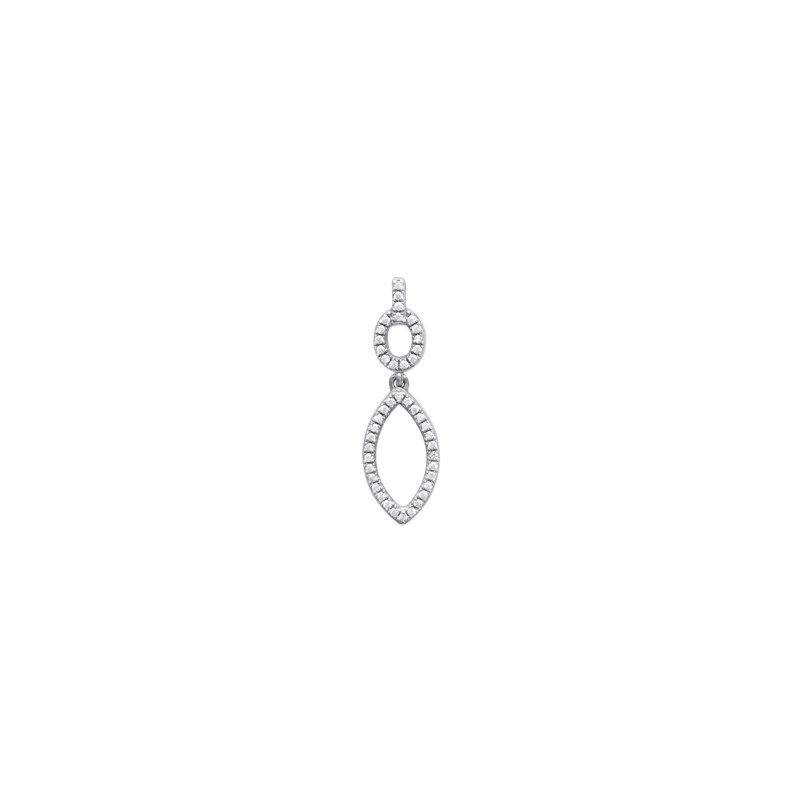 PENDENTIF ARGENT 925 RHODIE OZ MICROSERTI