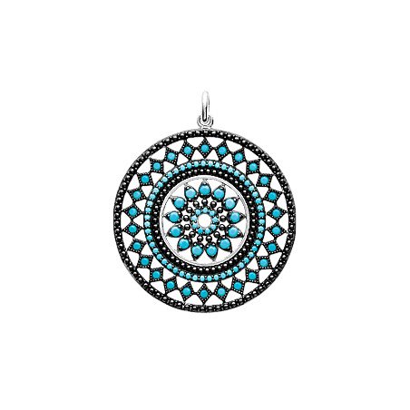 PENDENTIF ARGENT 925 RHODIE PS