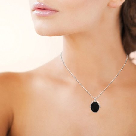 PENDENTIF ARGENT 925 RHODIE LAQUE