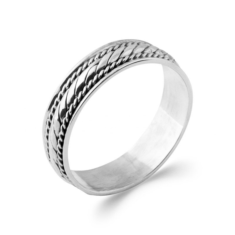 Bague Argent 925 Tressée