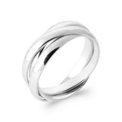 Bague Entrelacs Argent 925 - Élégance Moderne | Kara Bijoux