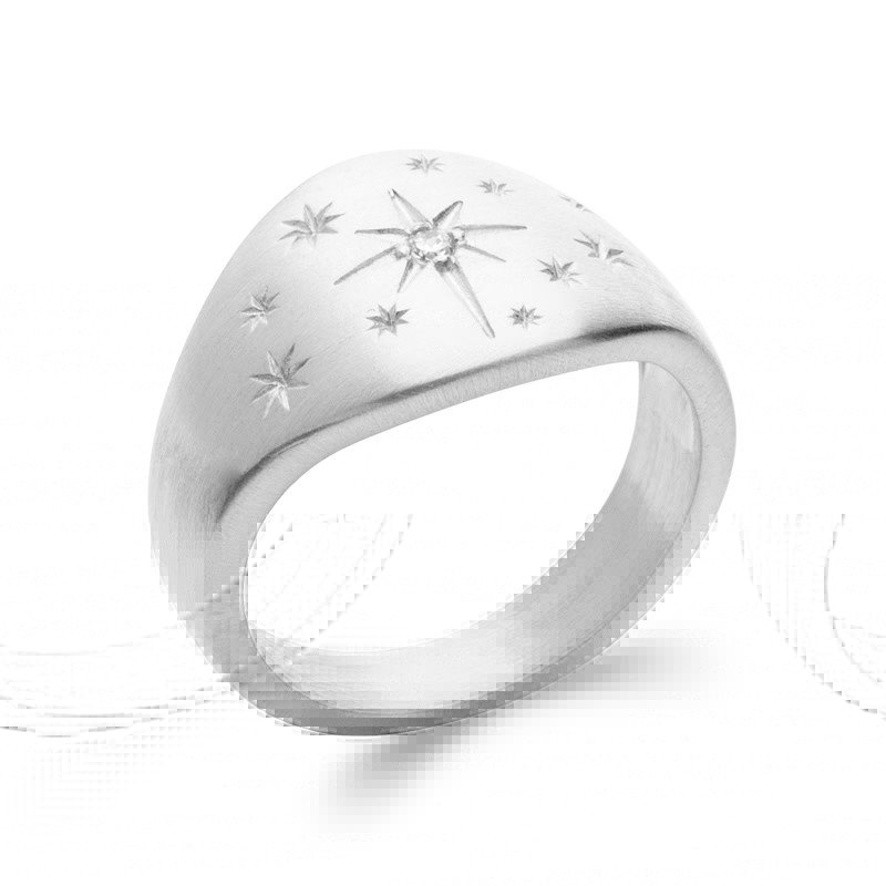 BAGUE ARGENT 925 RHODIE OZ