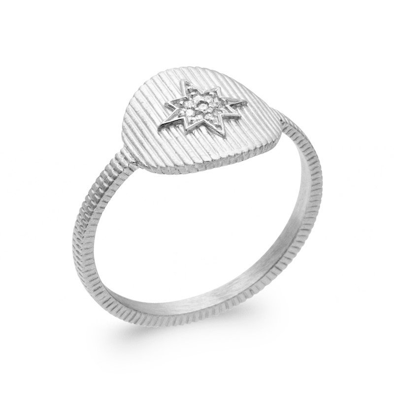 BAGUE ARGENT 925 RHODIE OZ