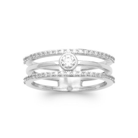 BAGUE ARGENT 925 RHODIE OZ