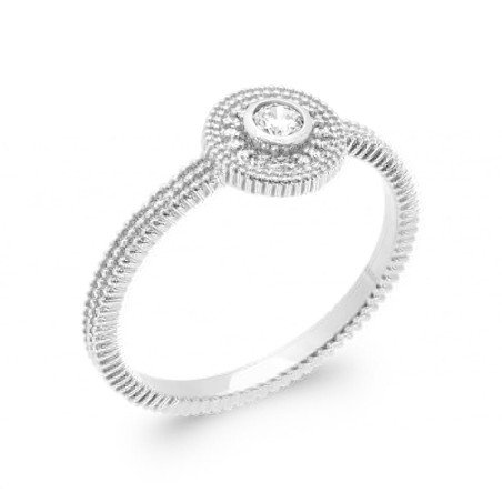 BAGUE ARGENT 925 RHODIE OZ