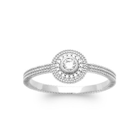 BAGUE ARGENT 925 RHODIE OZ