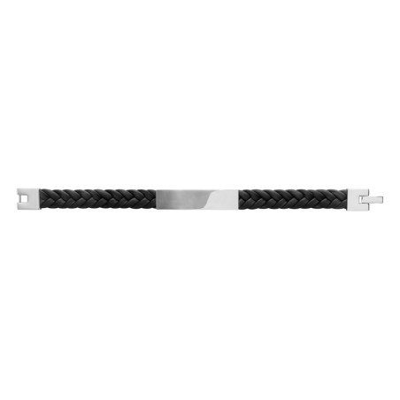 BRACELET ACIER CUIR
