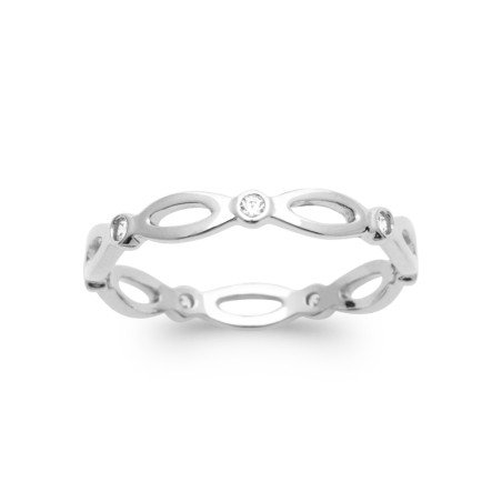 BAGUE ARGENT 925 RHODIE OZ