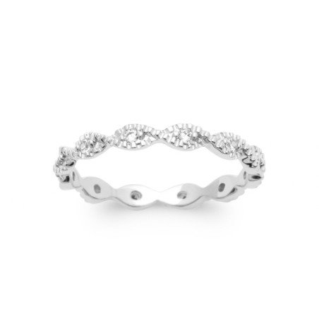 BAGUE ARGENT 925 RHODIE OZ