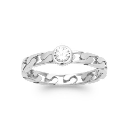 BAGUE ARGENT 925 RHODIE OZ