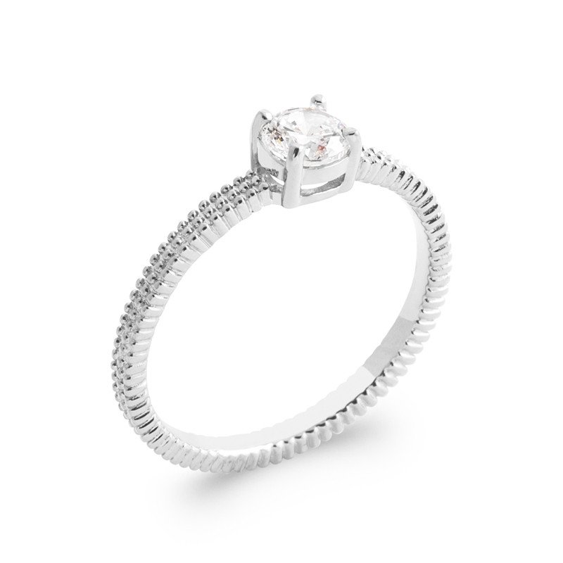 BAGUE ARGENT 925 RHODIE OZ