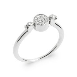 BAGUE ARGENT 925 RHODIE NACRE OZ