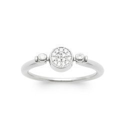 BAGUE ARGENT 925 RHODIE NACRE OZ