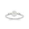 BAGUE ARGENT 925 RHODIE NACRE OZ