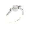 BAGUE ARGENT 925 RHODIE NACRE OZ