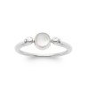 BAGUE ARGENT 925 RHODIE NACRE OZ
