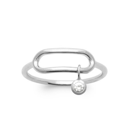 BAGUE ARGENT 925 RHODIE OZ