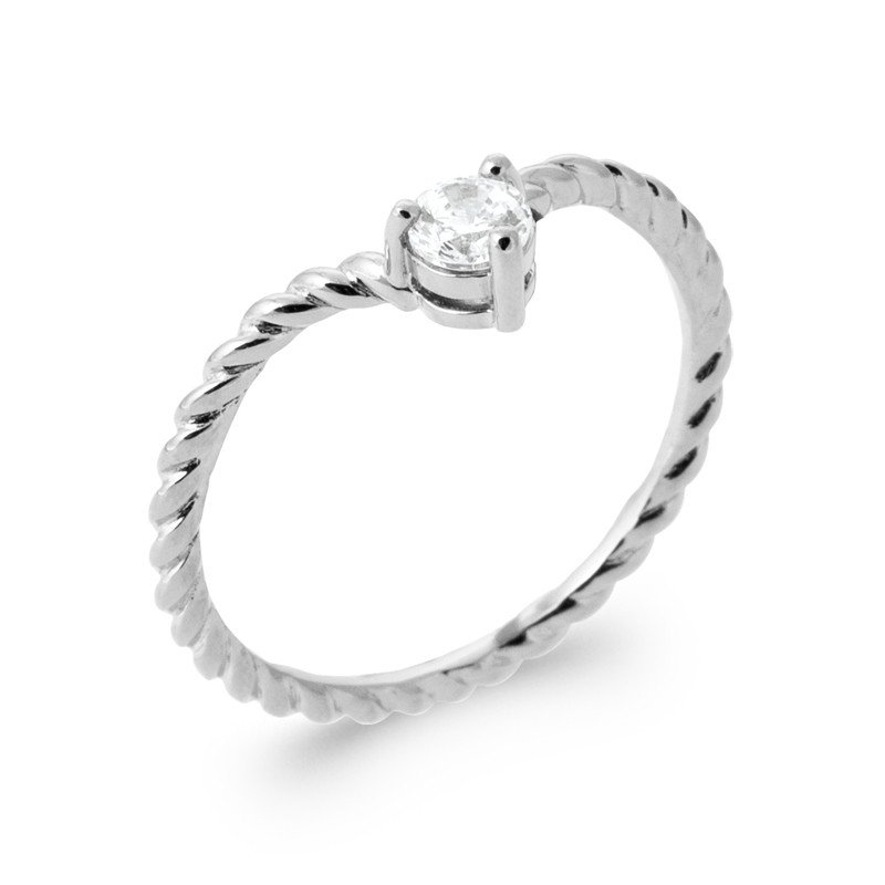 BAGUE ARGENT 925 RHODIE OZ