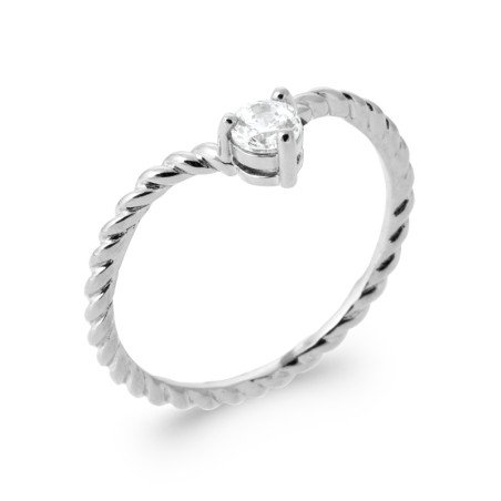 BAGUE ARGENT 925 RHODIE OZ