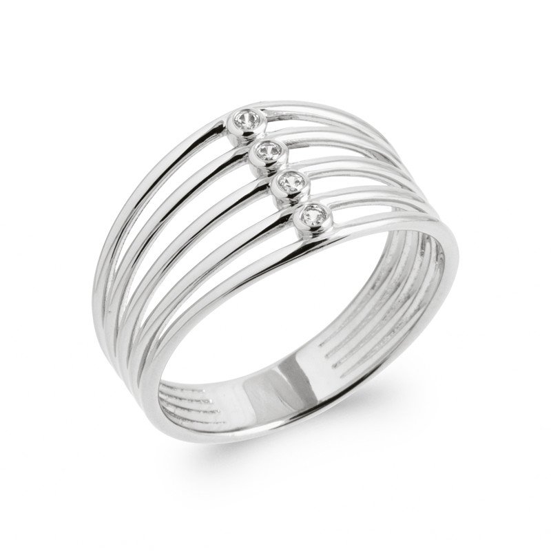 BAGUE ARGENT 925 RHODIE OZ