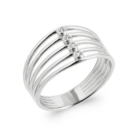 BAGUE ARGENT 925 RHODIE OZ