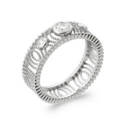 BAGUE ARGENT 925 RHODIE OZ