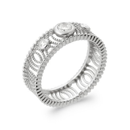 BAGUE ARGENT 925 RHODIE OZ