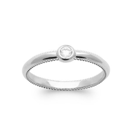 BAGUE ARGENT 925 RHODIE OZ