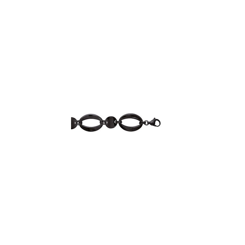 BRACELET ACIER RUTHENIUM
