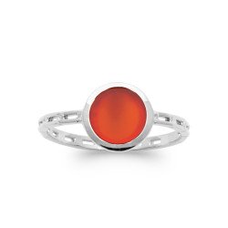 BAGUE ARGENT 925 RHODIE AGATE