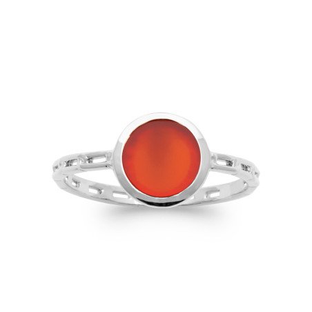 BAGUE ARGENT 925 RHODIE AGATE
