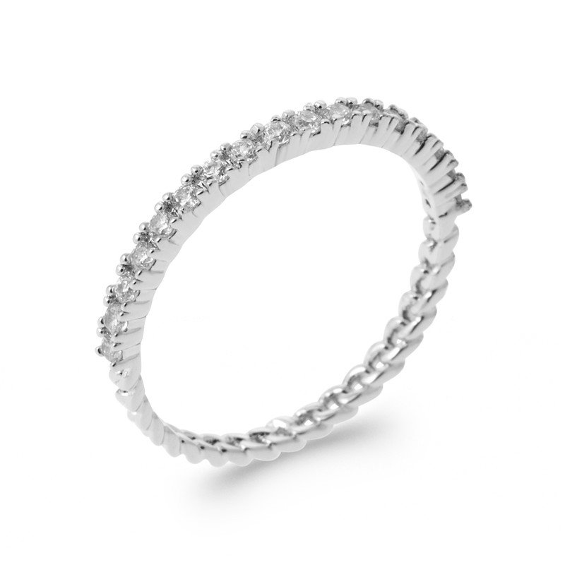BAGUE ARGENT 925 RHODIE OZ