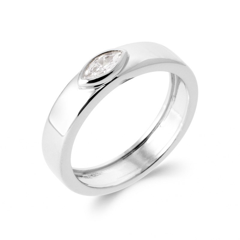 BAGUE ARGENT 925 RHODIE OZ