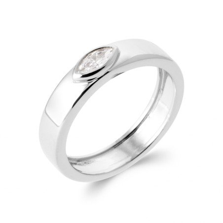 BAGUE ARGENT 925 RHODIE OZ