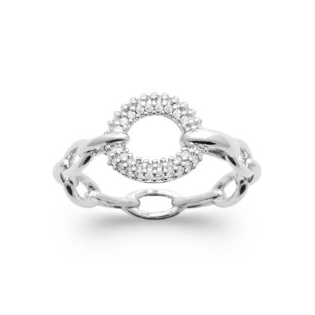 BAGUE ARGENT 925 RHODIE OZ