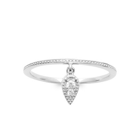BAGUE ARGENT 925 RHODIE OZ