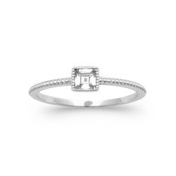 BAGUE ARGENT 925 RHODIE OZ