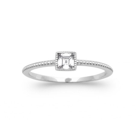 BAGUE ARGENT 925 RHODIE OZ