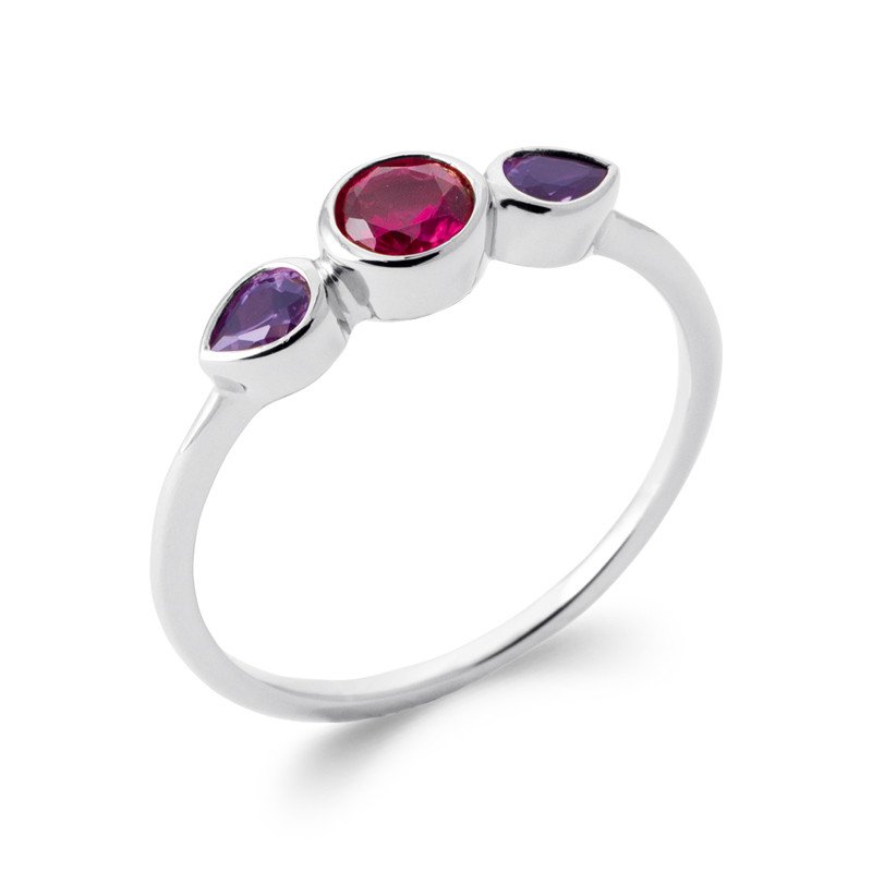 BAGUE ARGENT 925 RHODIE PS