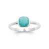 BAGUE ARGENT 925 RHODIE AMAZONITE