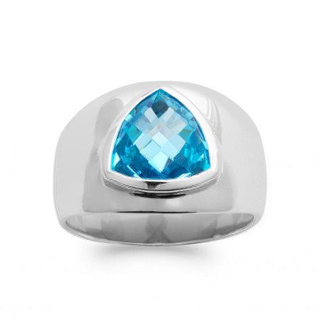 BAGUE ARGENT 925 RHODIE OZ