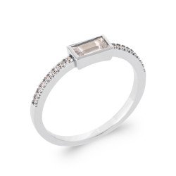 BAGUE ARGENT 925 RHODIE OZ