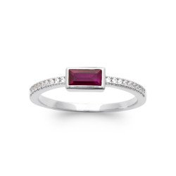 BAGUE ARGENT 925 RHODIE OZ PS
