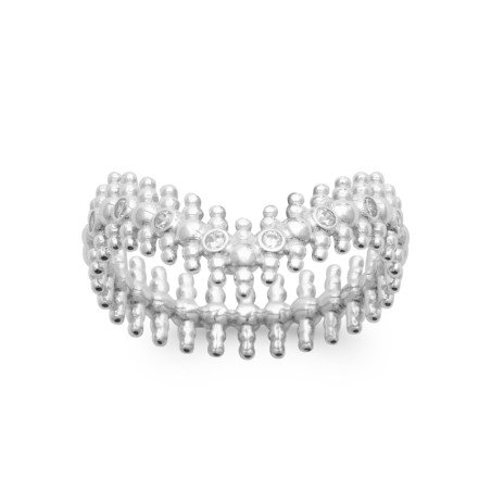 BAGUE ARGENT 925 RHODIE OZ