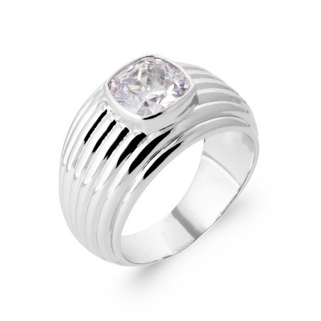 BAGUE ARGENT 925 RHODIE OZ