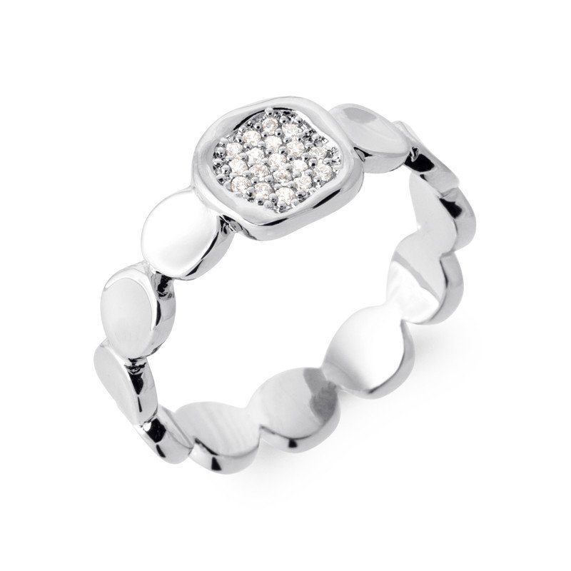 BAGUE ARGENT 925 RHODIE OZ