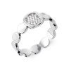 BAGUE ARGENT 925 RHODIE OZ