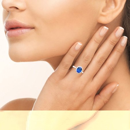 BAGUE ARGENT 925 RHODIE OZ PS