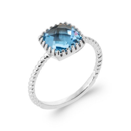 BAGUE ARGENT 925 RHODIE OZ PS
